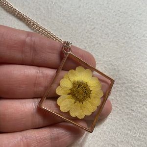 Real Pressed Flower Necklace